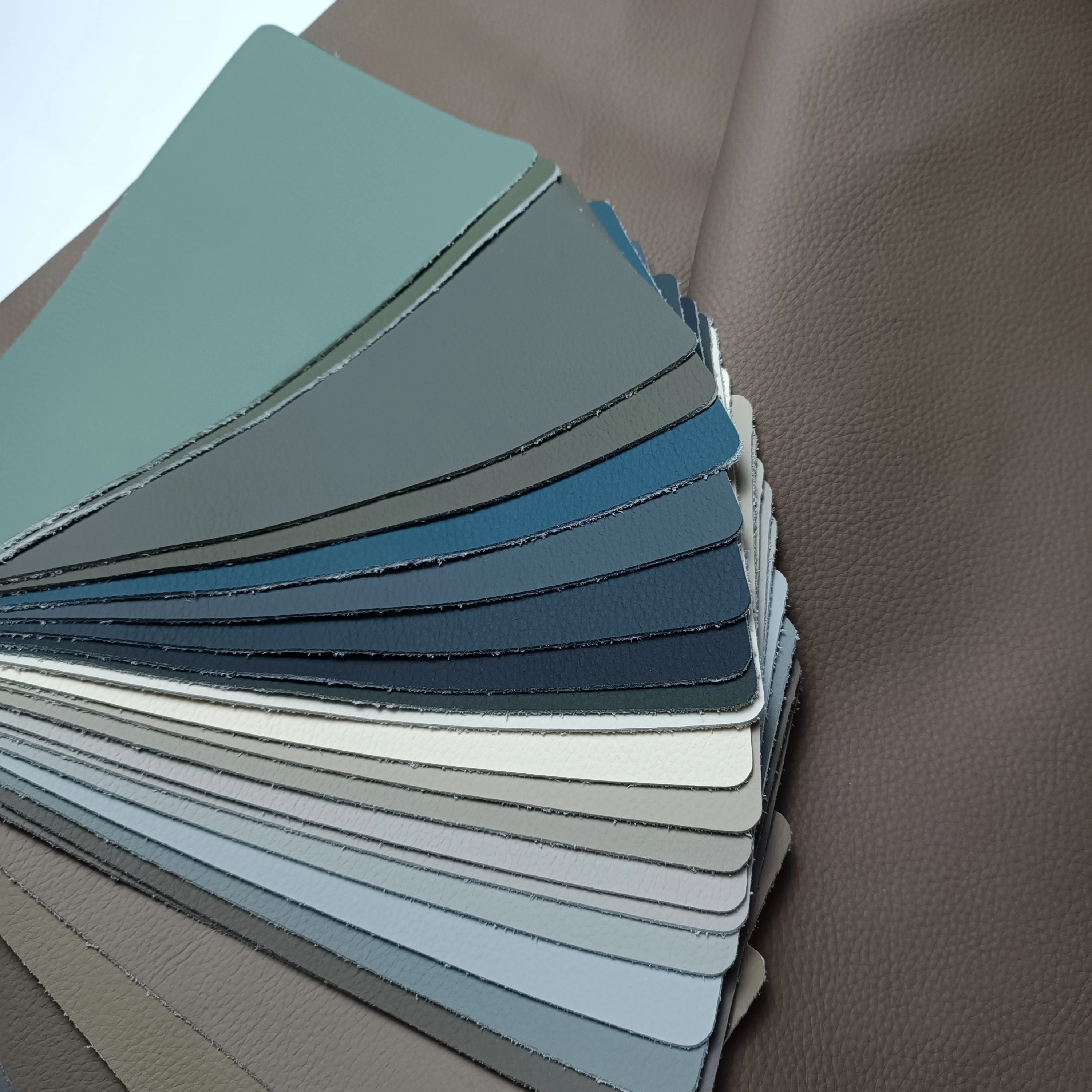 ready goods many colors good quality genuine recycle leather fabric