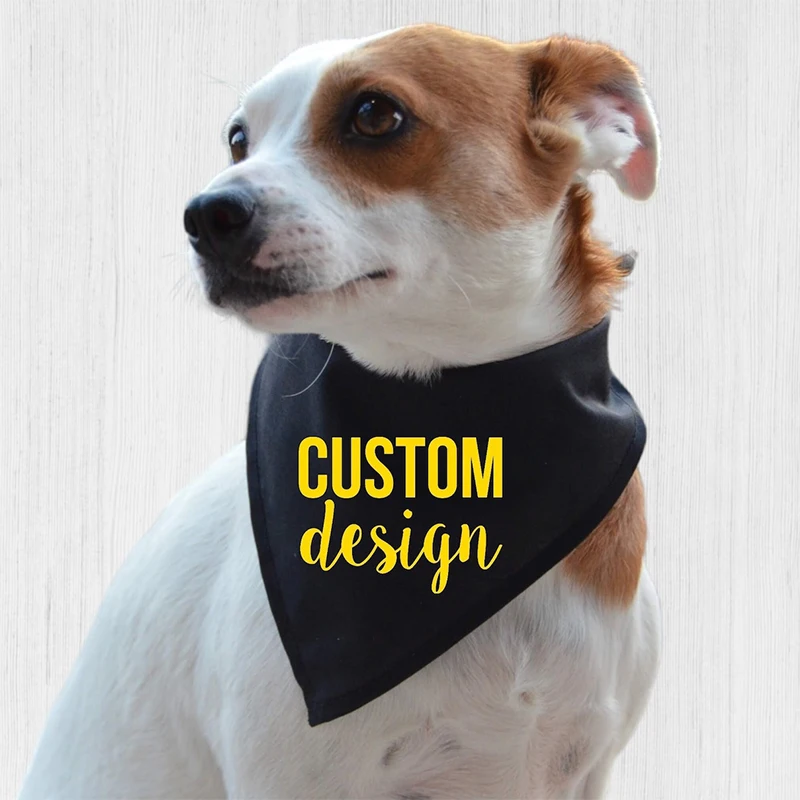 Wholesale Custom Solid Color Plaid Cotton Pet Scarf Dog Scarf  custom dog bandana Pet Bandana Dog Bandana for Cat with logo