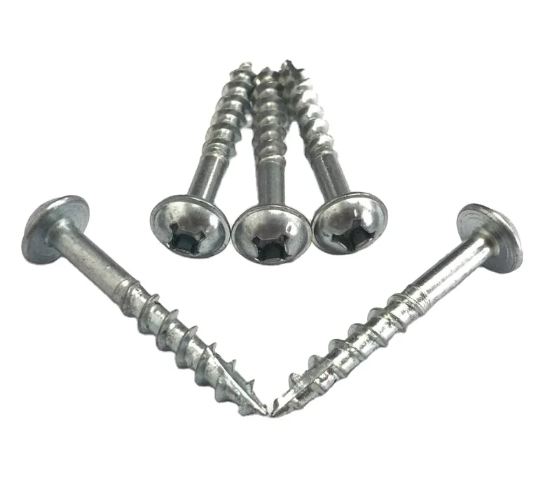 Zinc plating thread cutting Flat Wood Screw