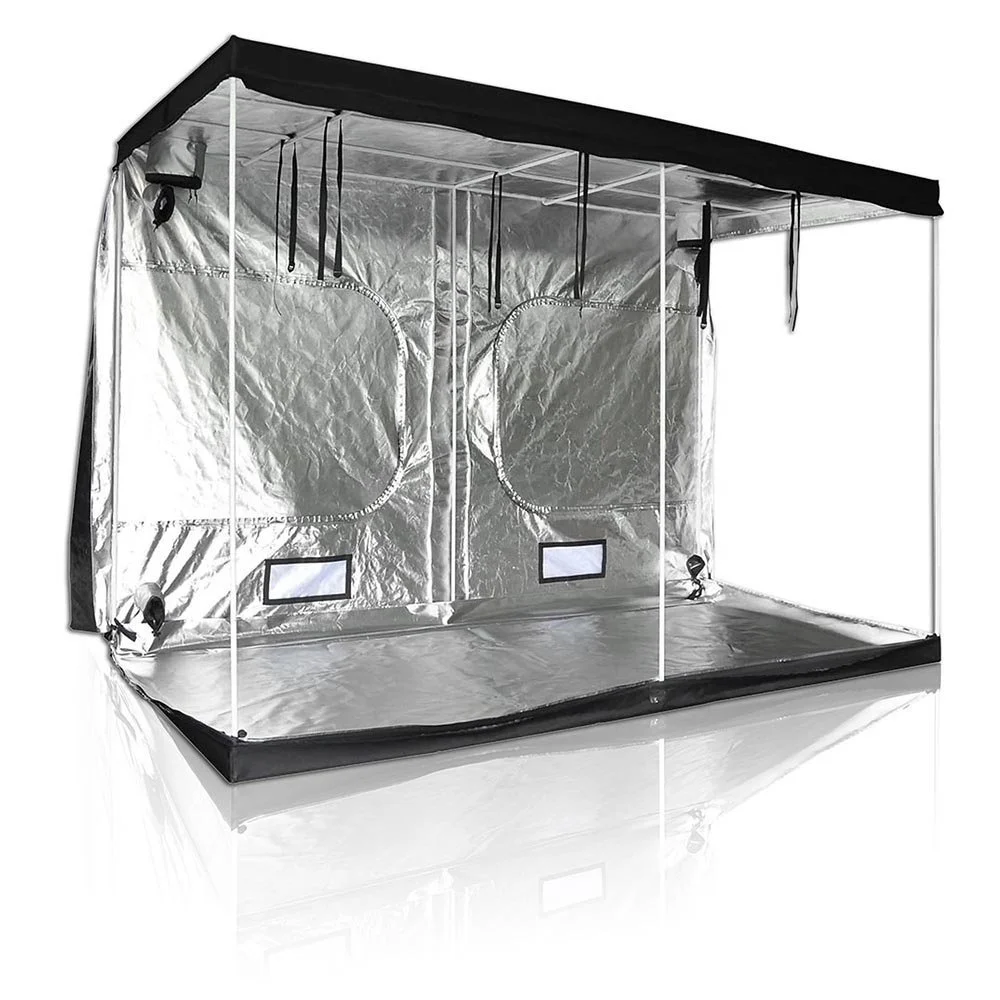 CANNABMALL 240x240x200cm Plant Tent 1680D Growing Tent Reflective Oxford Cloth Hydroponic Tent Indoor Grow Room Grow Box