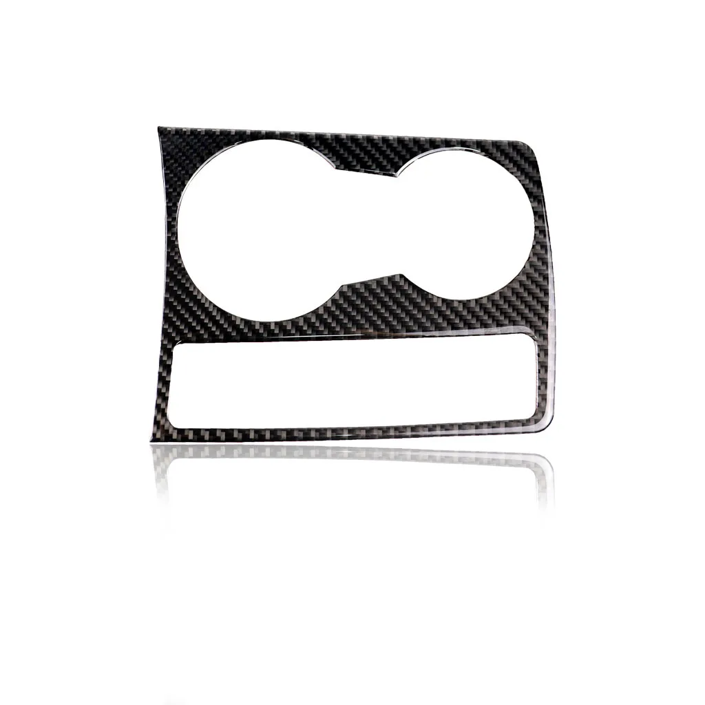 Подставка для стакана воды из настоящего углеродного волокна, панель, крышка, подвесные аксессуары для украшения салона автомобиля для Ad- Model B8 2009-2016