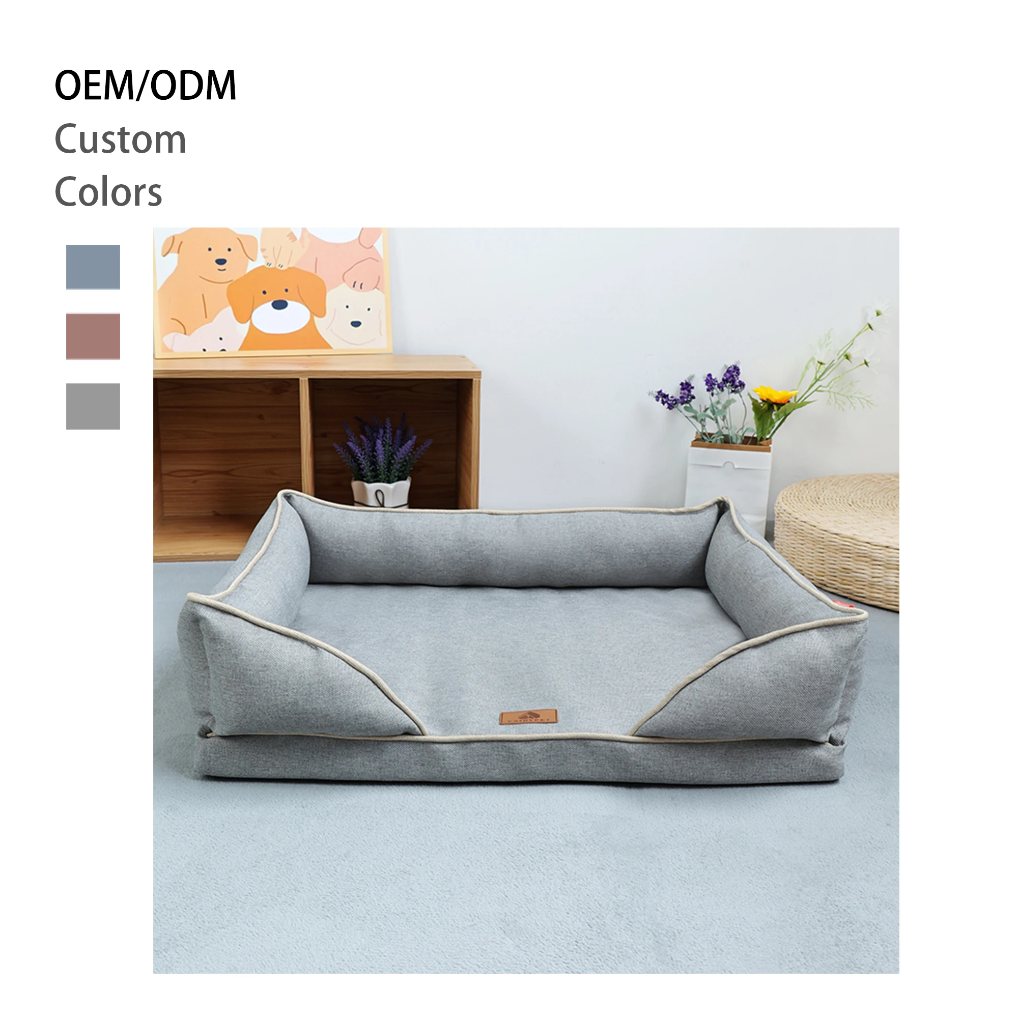 Товары для домашних животных многоразмерные высокого стандарта уютные натуральные кровати собак