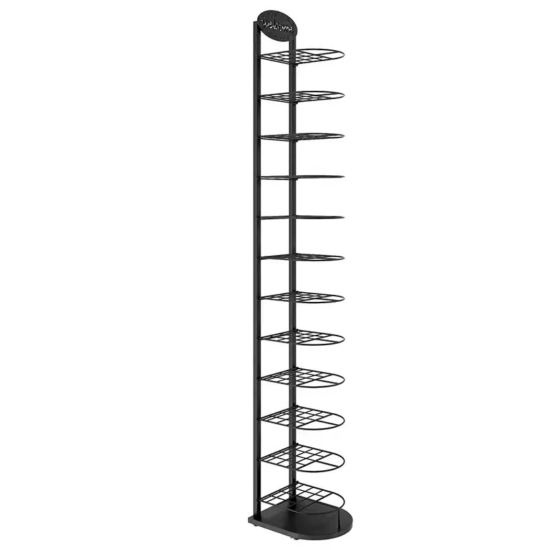 Retail Metal Floor Hat Display Storage Racks High Quality Hat Holder Display Stand