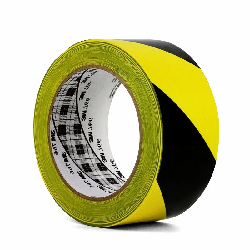 3M 471 vinyl tape rubber adhesive color polyethylene floor vinyl 3M marking tape for Ground safety signs