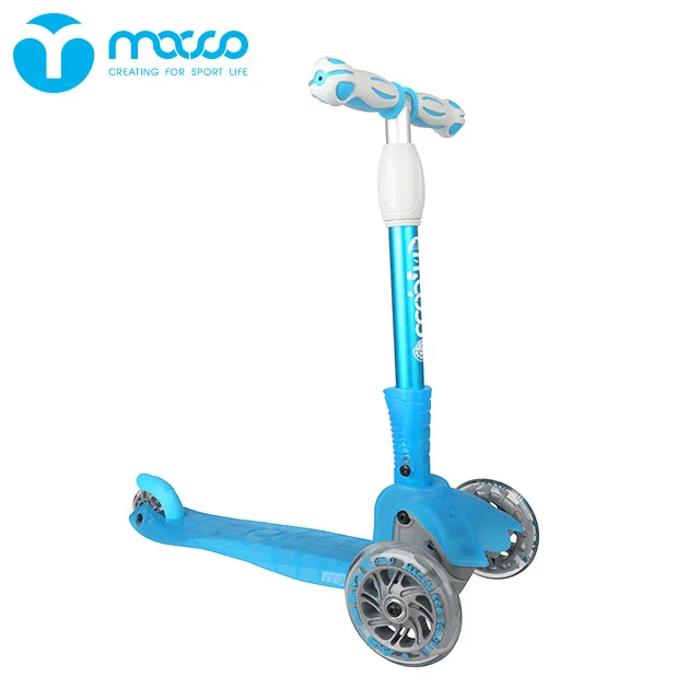 Kids scooter with high quality adjustable height and foldable children scooter-Candy blue