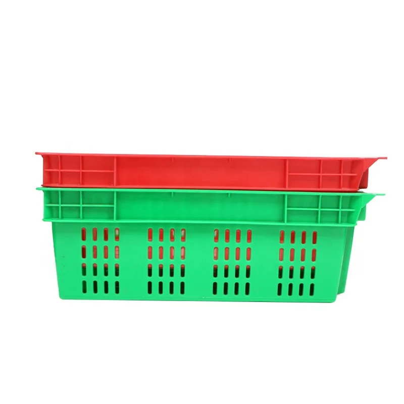 Manufacturer PP polypropylene various sizes nestable and stackable plastic crate for lobster / Shellfish / fish / meat
