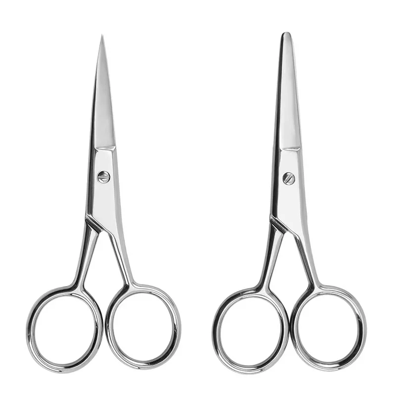 Multifunction Stainless Steel Eyebrow Scissors Hairdressing scissors  for Moustache or Eyebrow