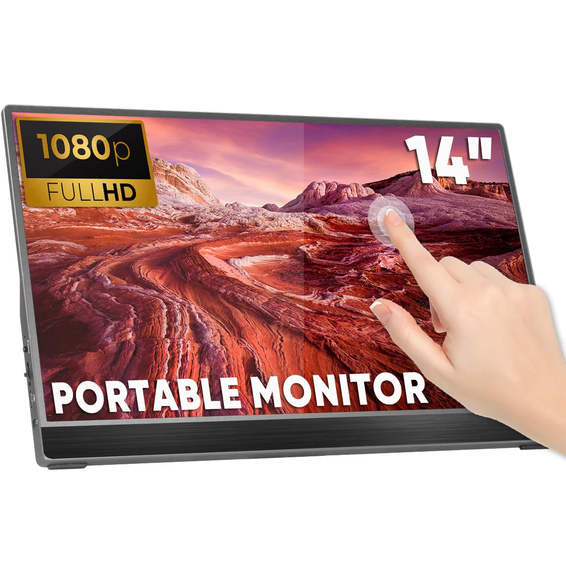 SIBOLAN 14 дюймов 1080P FHD Full HD игровой USB портативный Portatil монитор экран расширитель для ноутбука мобильный сенсорный