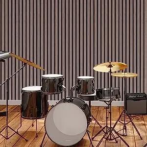 Akupanel Pet Felt Wood Slat Acoustic Panel Natural Oak Walnut Veneer Pvc Film Surface interior decoration sample