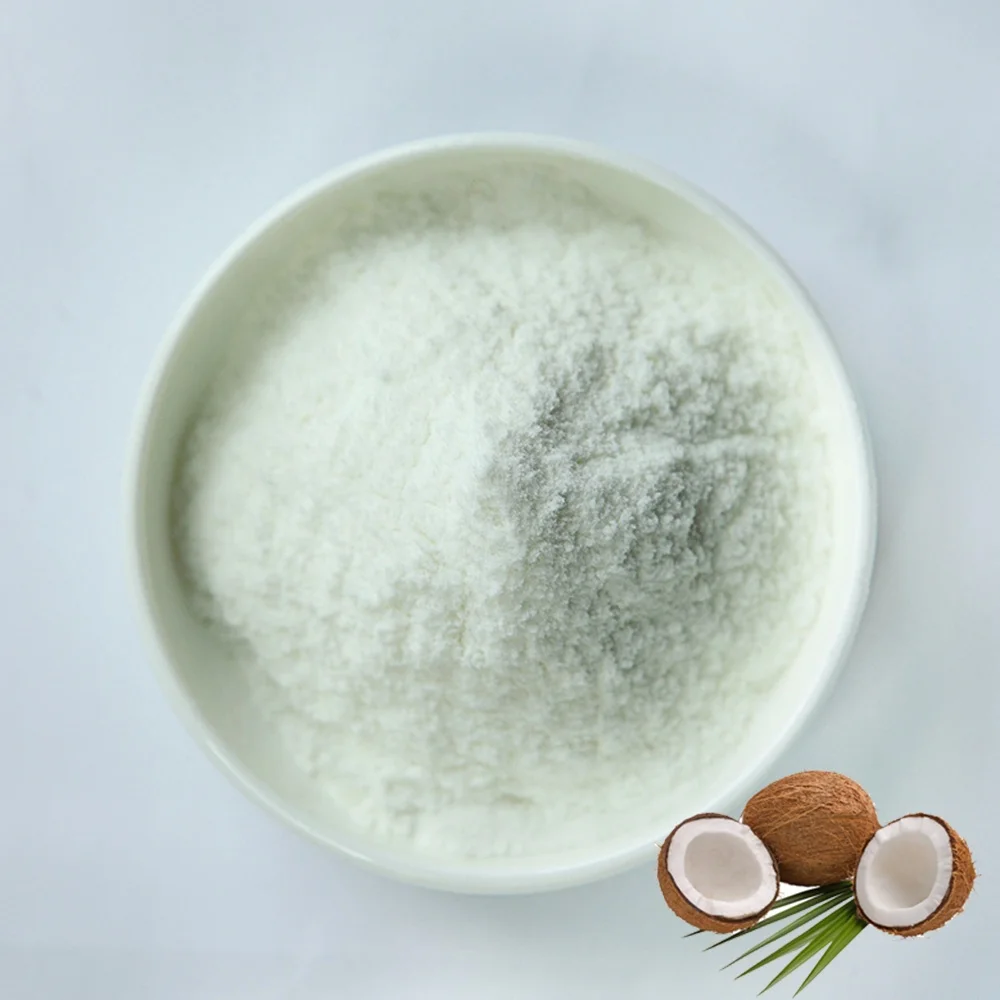 Freeze dried coconut milk concentrate from dried coconut