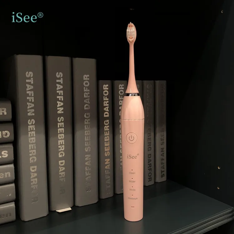 iSee 4 cleaning modes The Bass brushing Electric Toothbrush with Du Pont Filaments