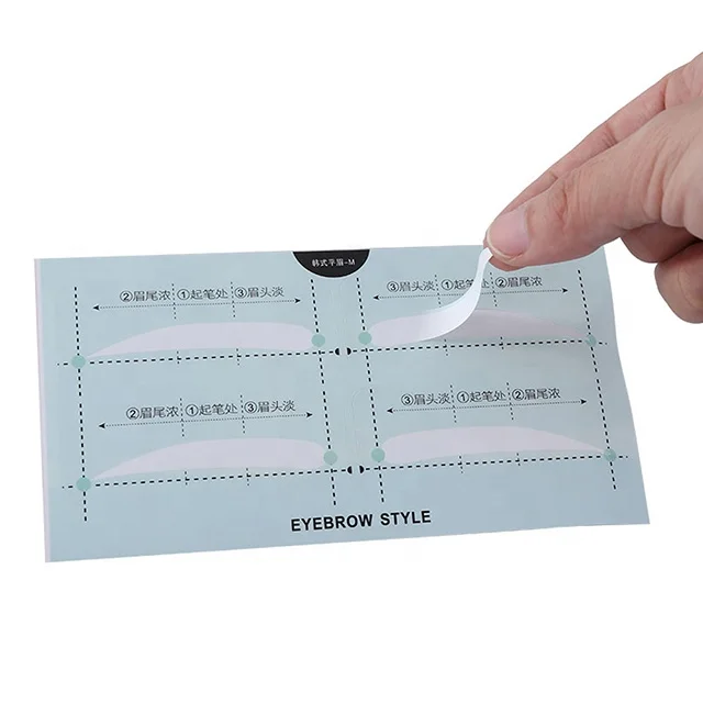 
Hot Sale Eyebrow Shaping Tools Brows Stencils disposable Eyebrow Template 