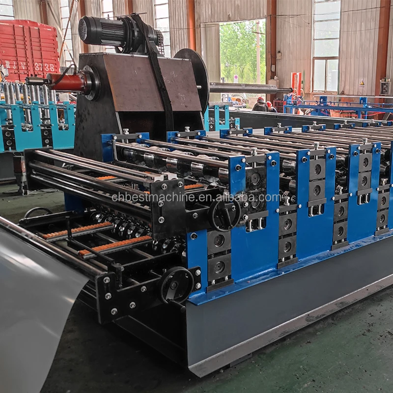 Double Layer Glazed Tile Aluminium Roofing Panel 840 IBR Trapezoidal Sheet 836 Corrugated Iron Making Roll Forming Machine