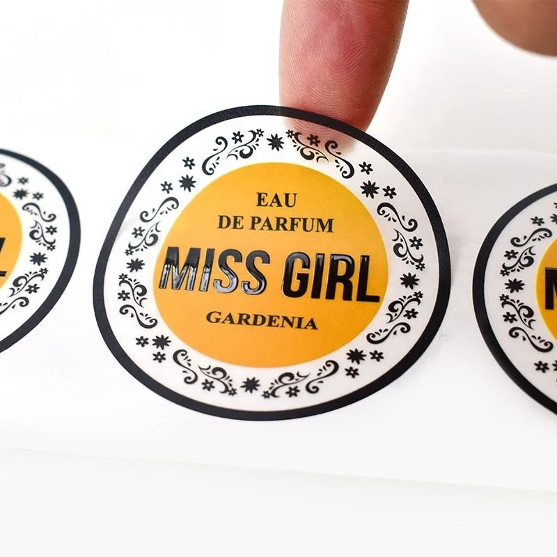 Custom packaging labels round roll sticker paper waterproof packing custom adhesive sticker for business gift