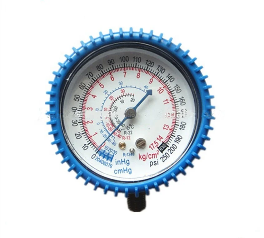 HF хладагент 63 мм вакуум-1-15 бар/Цельсия холодильное R410a CL1.0 фреон манометр