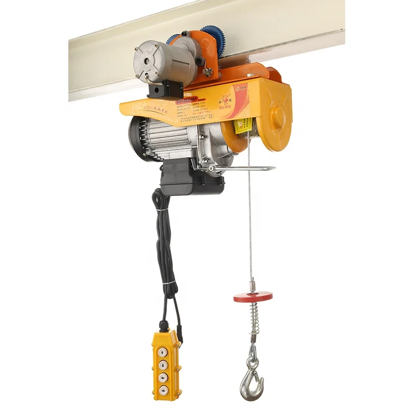 Electric hoist 32kg construction hoist crane hanger cable remote control hoist crane