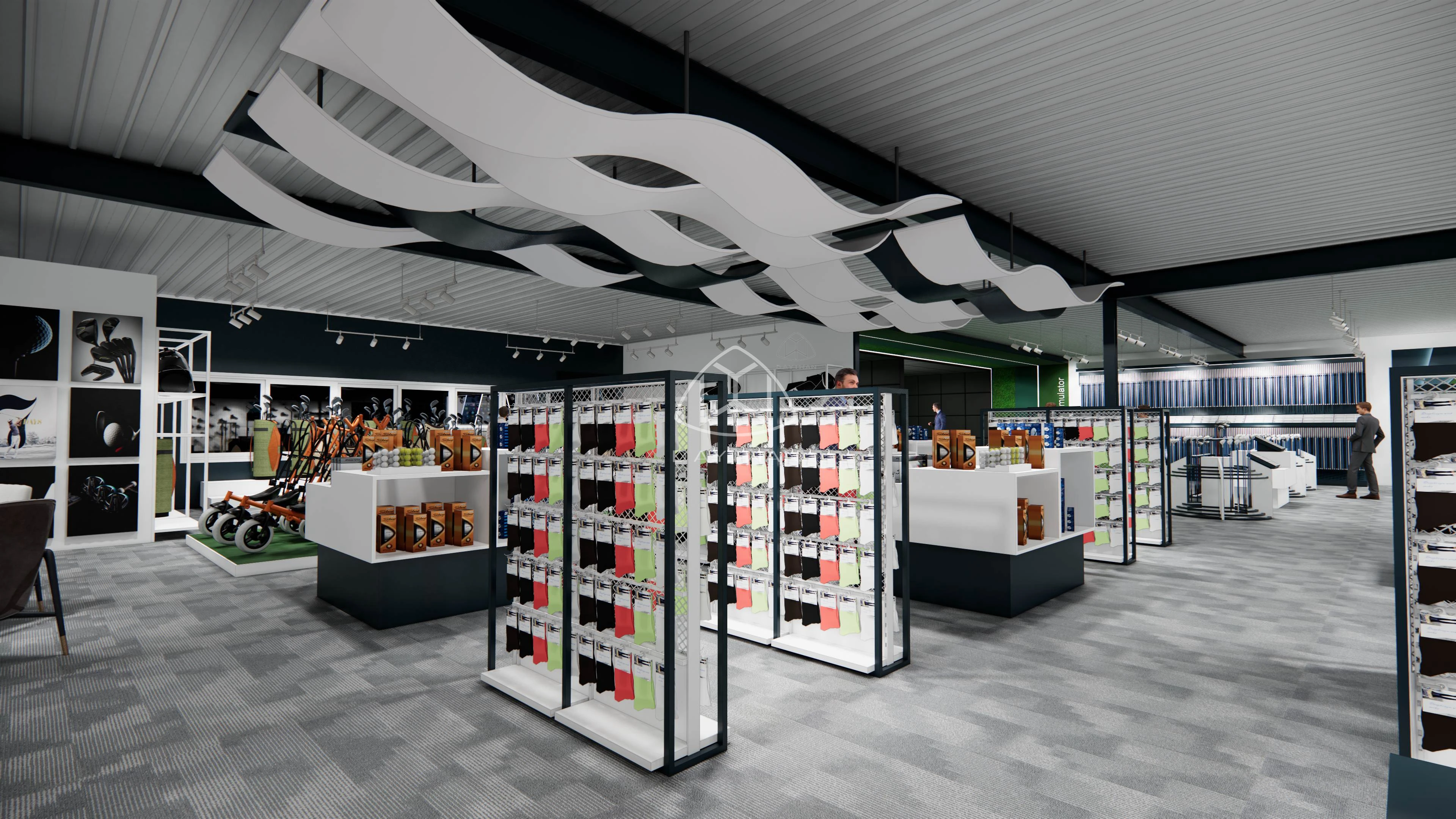 Wholesale High Quality Professional Sports Shop Interior Design Sport Shoe Display Retail Sports Shop Design