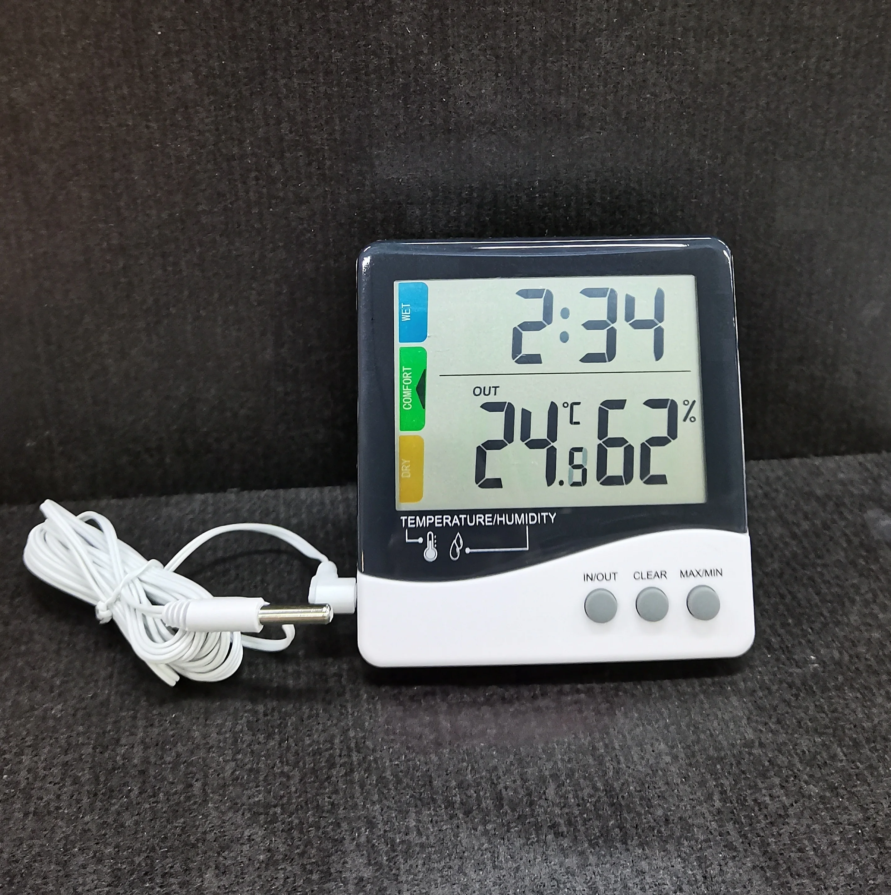 Digital Indoor Outdoor Temperature Gauge and Humidity, Large LCD Digital Hygrometer thermometer