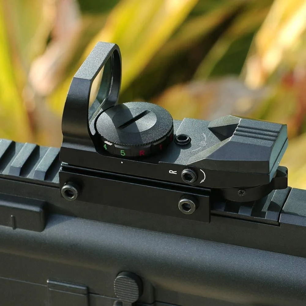 Tactical 4 Reticle Red Green Dot Sight With 20mm Rail Mount Riflescope Red Dot