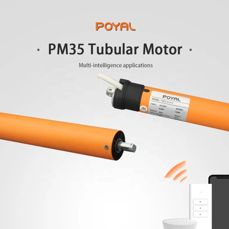 Electronic Limit Roller Blind Tubular Motor with Wireless receiver