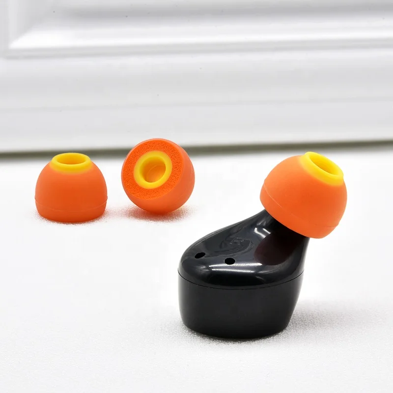Replacement Soft Silicone Earbuds Memory Foam Ear tips for TWS Blue tooth Wireless Earphone