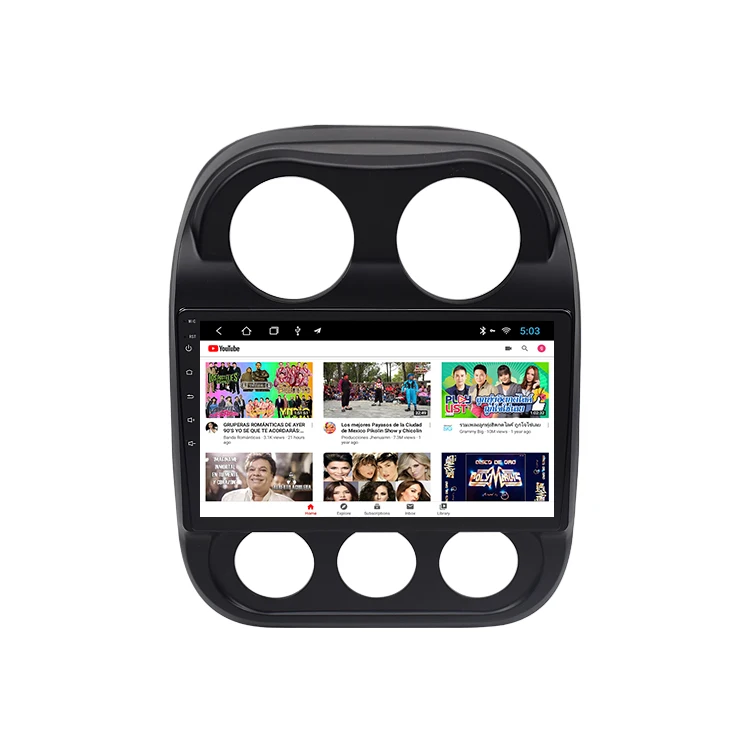 Автомобильный стерео-проигрыватель 1 Din на платформе Android с сенсорным экраном 10 дюймов видеоплеером радио автомобильный проигрыватель для Jeep Compass 2010