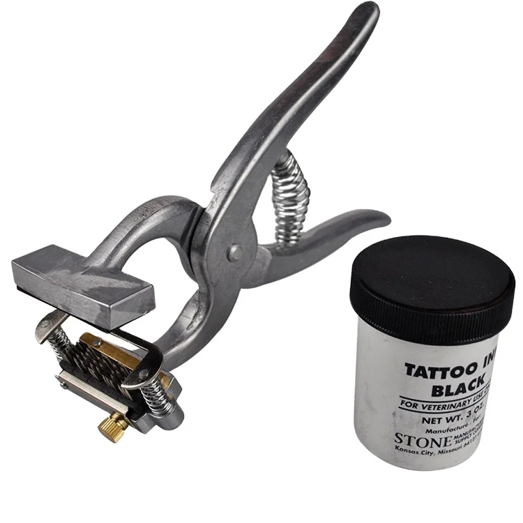 Ветеринарные плоскогубцы для татуировки ветеринарные инструменты животных из нержавеющей стали