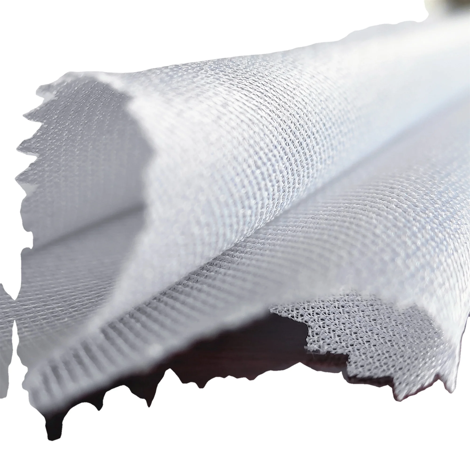 
Hot item double dot woven fusible Hat interlining White color 150cm Width F455 