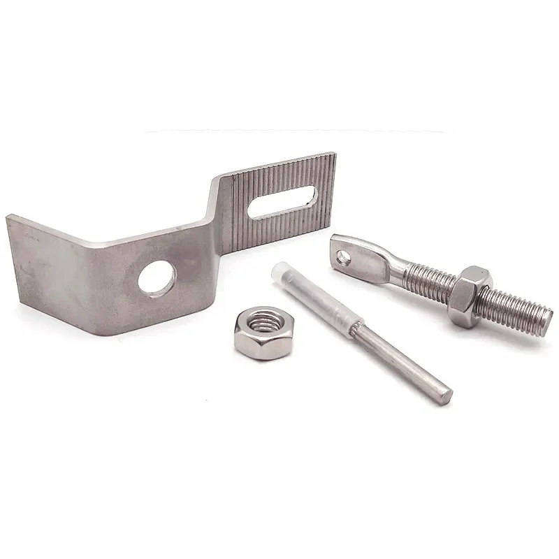 Top Quality 304/316 Bracket Angle Plate Stone Cladding Fixing System Marble Bracket with Stainless Handred Screw Tam Anchor