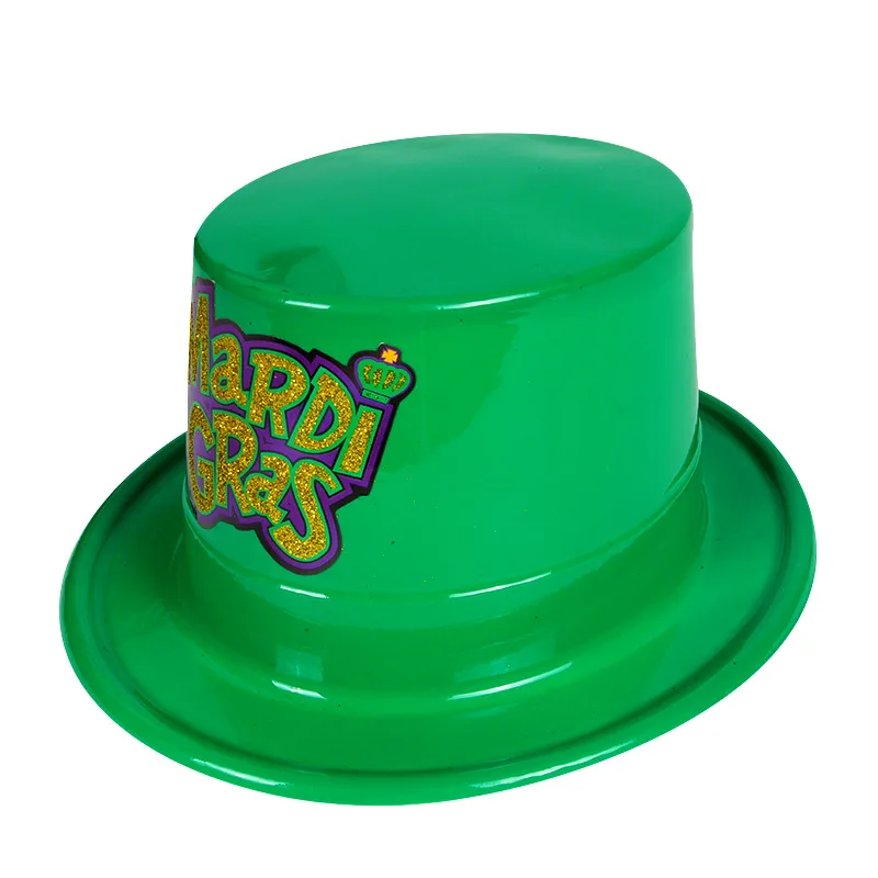 ST. PATRICKS DAY HATS Fancy Dress Costume Accessory Party Irish Green Plastic Hat