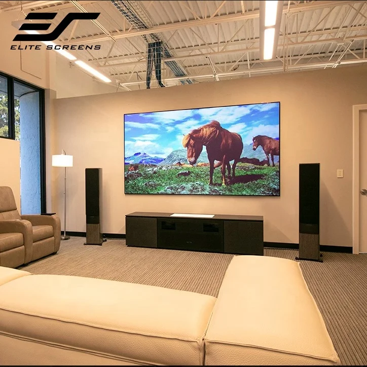 Laser TV Projector Screen 100 inch ALR Fixed Frame Screen Ultra-Short-Throw Projectors