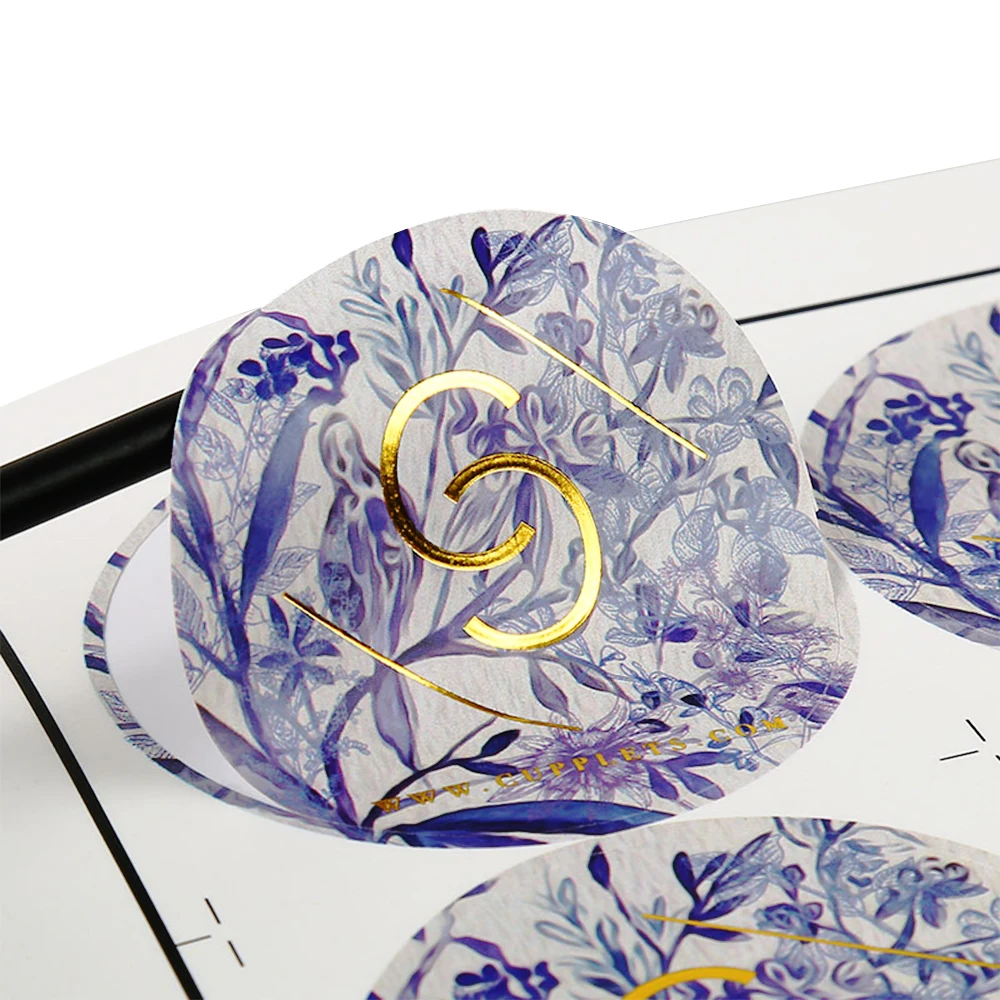 Crack Easy Durable Waterproof  Vinyl Self-Adhesive Die Cut Custom Logo Stickers 100 pcs