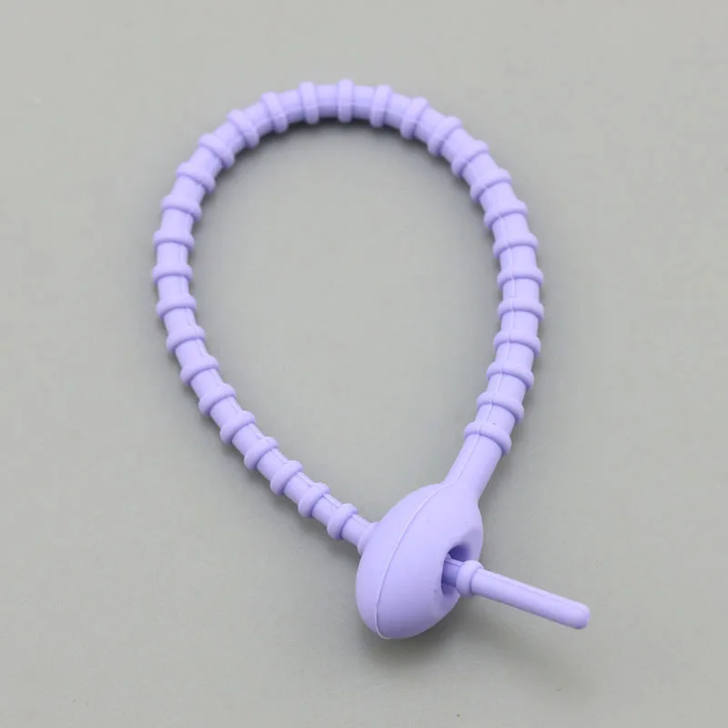 Multipurpose Small Gadget Elastic Silicone Cable Twist Ties Management Silicone Earphone Wire Strap Lanyard Organizers