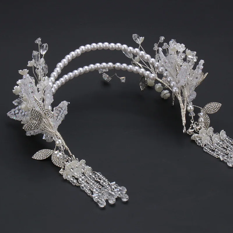 Hot Selling Handmade Tassel Headband Fringe Super Fairy Crystal Bride Bedazzled Headbands