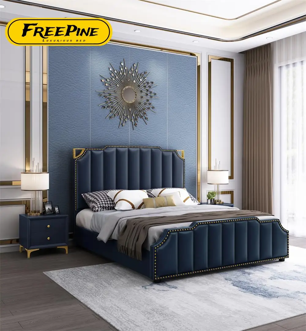Modern Classic Design High Height Storage Space Double Bed And Queen Bed for bedroom