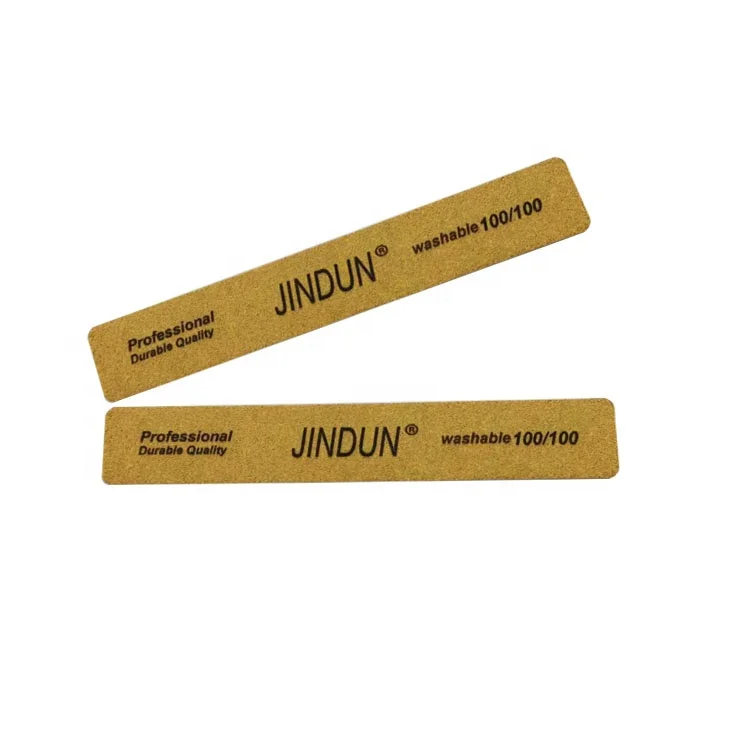 Factory Wholesale Top Quality Crystal Washable Nail File Yellow Waterproof File Custom Logo