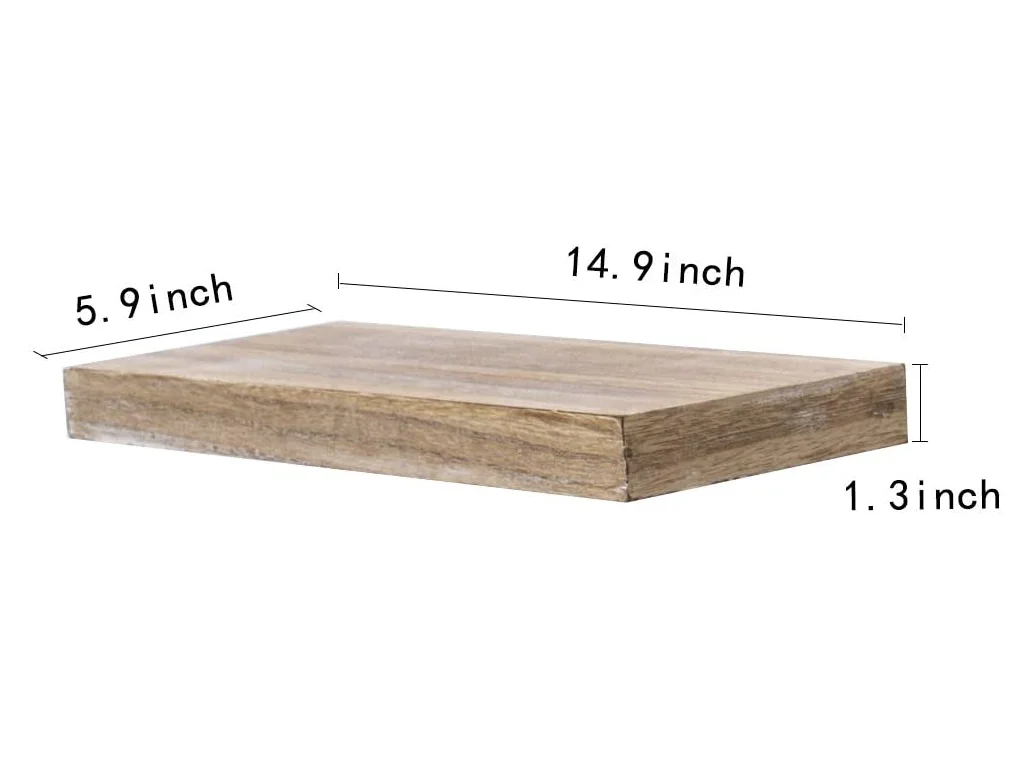 Factory direct sales modern style creative wooden wall shelf natural wall shelf