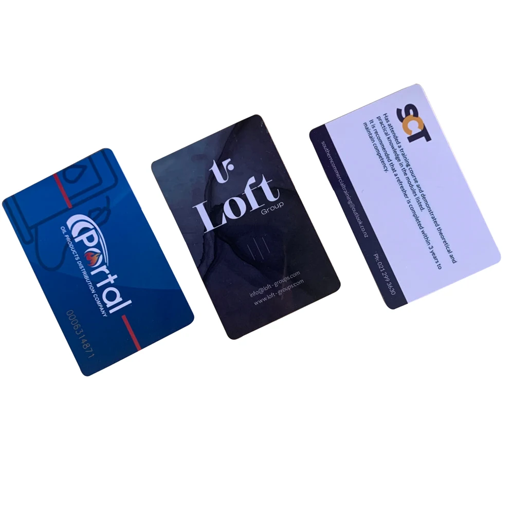 CR80 Glossy Finished Custom Printed PVC Card CMYK Printed Plastic PVC Gift Card