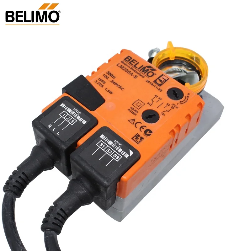 Rotary Actuator LM230A-S  Swiss origin In stock For HVAC & vent IP54 5Nm AV100-240V High qual High perf CE Manual override