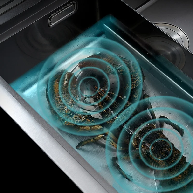 Kitchen built in dishwasher machine automatic smart ultrasonic in stainless steel sink dishwashers  for home