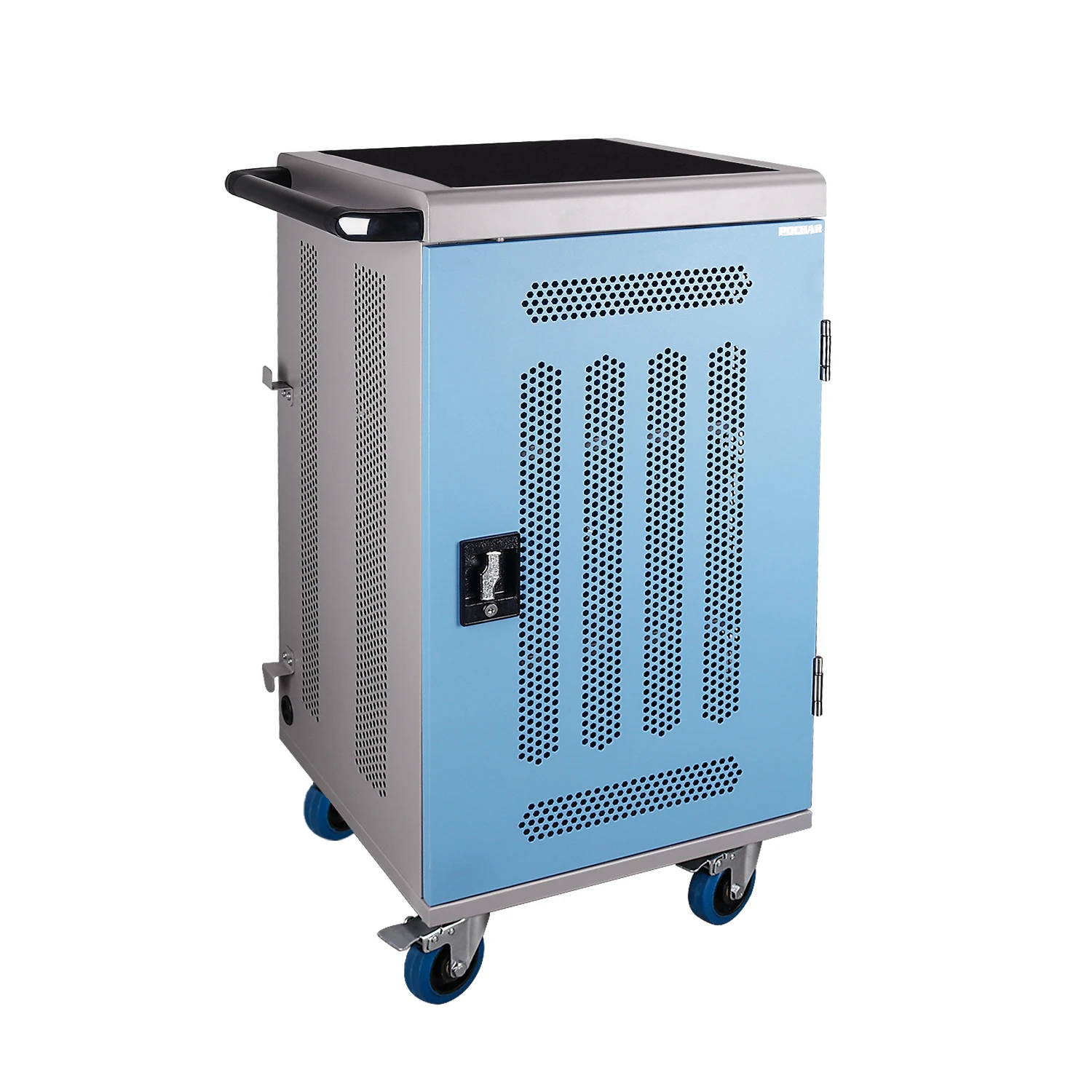 Pochar Y630A 30 Devices Laptop Storage cabinet /Tablet Mobile Classroom Chromebook Charging Cart Power Charging station