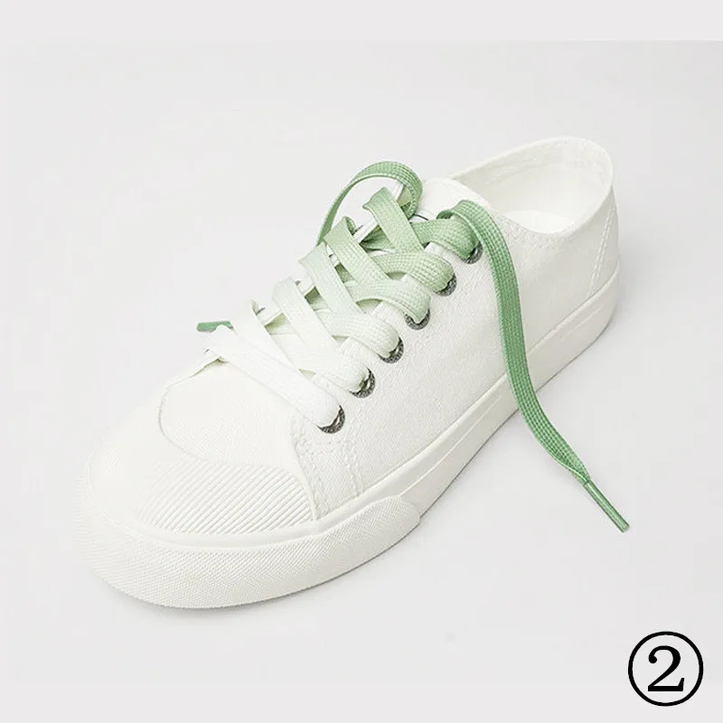 High quality gradient Color Color Sports Shoelace 8mm polyester shoelace multi-color option