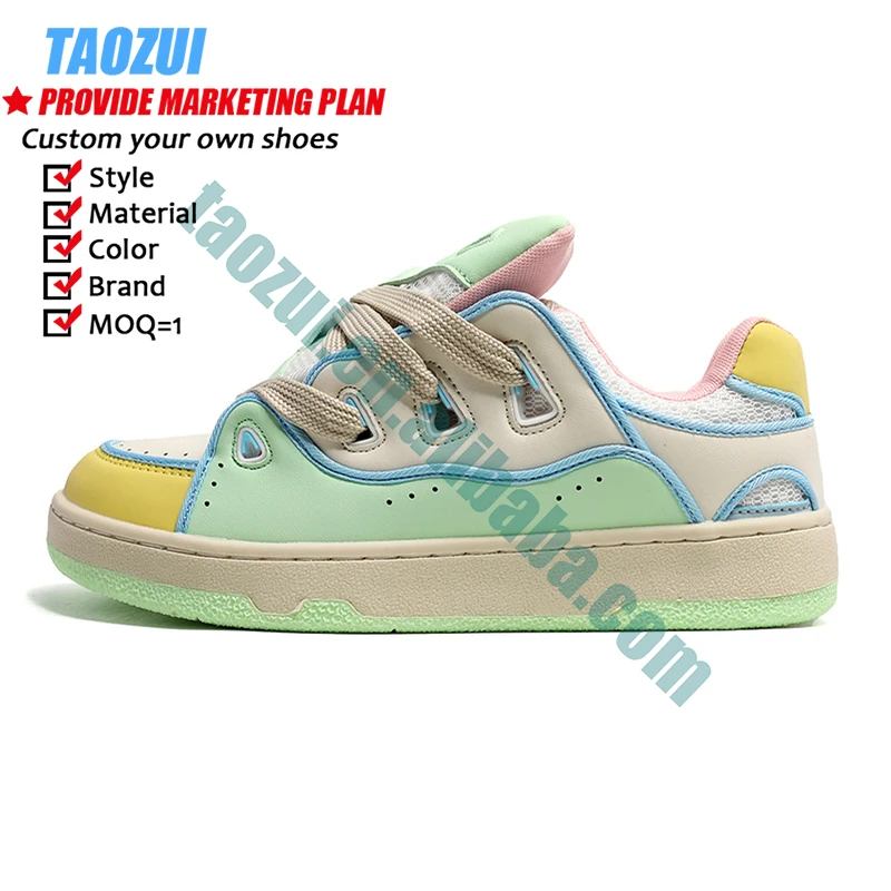 Индивидуальный минимальный заказ высокая стоимость универсальная спортивная обувь на толстой подошве качественная тканевая оптовая продажа