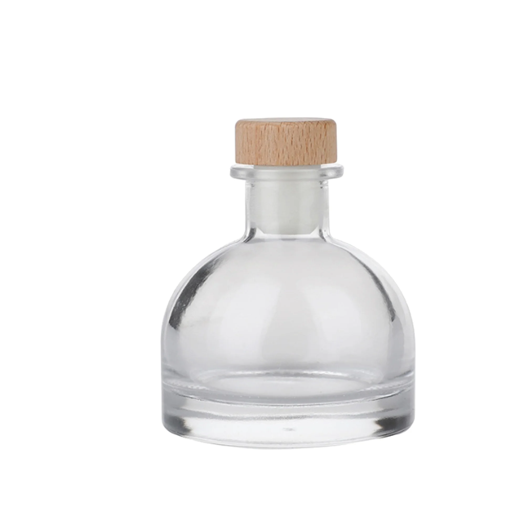 Custom best-selling 50ml 100ml 150ml 180ml 200ml 250ml round glass bottle Vodka gin Tequila Whiskey Rum