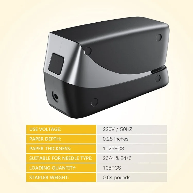 Professional Home Office 25 Sheet Capacity Electric Stapler
