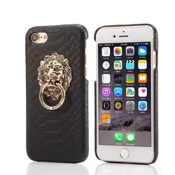 2020 Luxury For iPhone 11 Pro Max Popular Metal Lion Head Bracket Pu Cool Mobile Phone Case