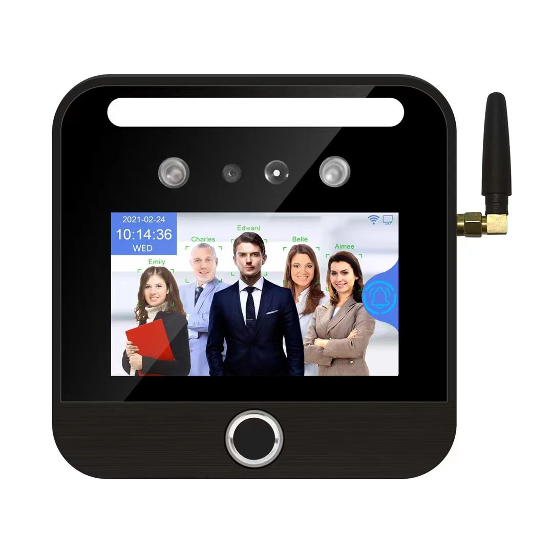 WiFi TCP/IP 4G Sim Card GPS AI Face Recognition Biometric Time Attendance Machine RFID Card Fingerprint Access Control System