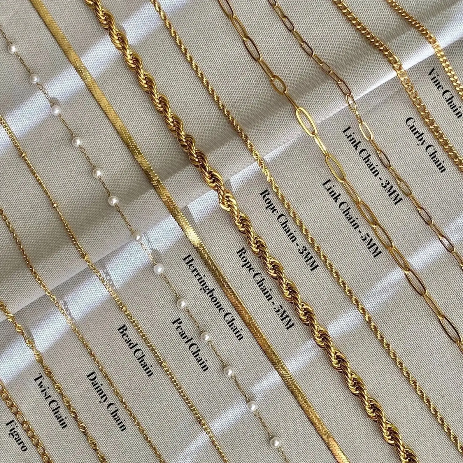 jewelry chains	Chain	14k	10k	For	Jewelry	24k	18k	Gold	Making	Plated	Permanent	9k	Gold