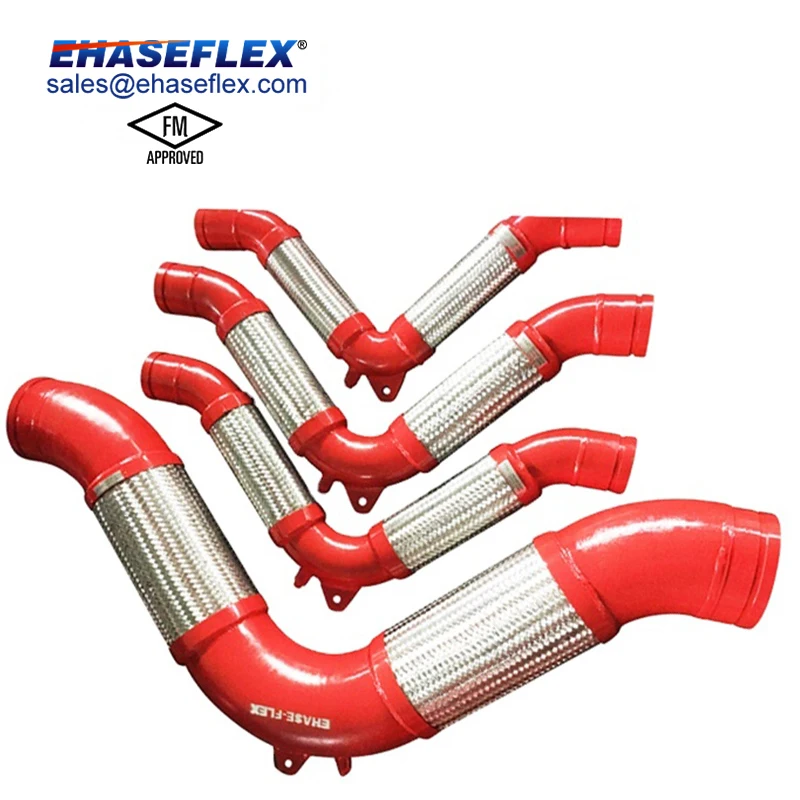 Fm Approved Standard Customize Flexible Connector Fire Loop Seismic V Flex Mental Expansion Joint