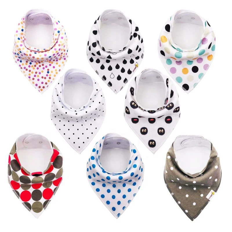 Factory Price Baby Saliva Towel Bib Eco-friendly Designer Boy Wears Boutique Baby Bandana Bibs